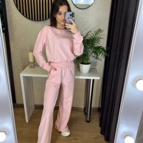 Костюм спорт Valentina (42-48) 055 pink (деми) Valentina 055 pink