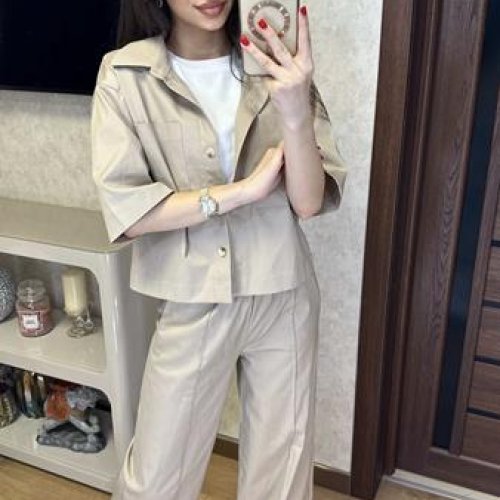 Костюм Valentina (42-48) 076 beige (лето) Valentina 076 beige