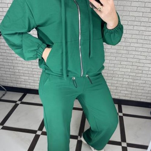 Костюм спорт Valentina (50-56) 078-1 green (деми) Valentina 078-1 green