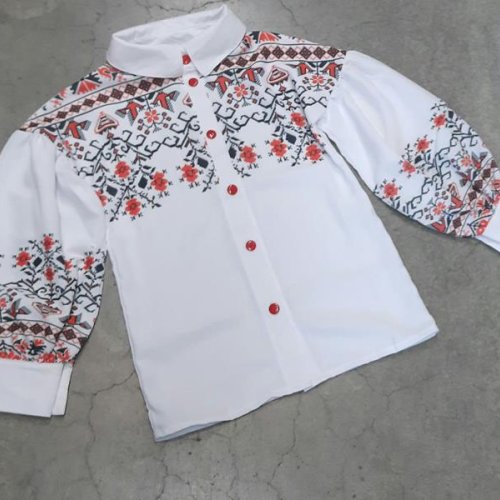 Вышиванка Diden (116-164) DD11 white (деми) Diden DD11 white