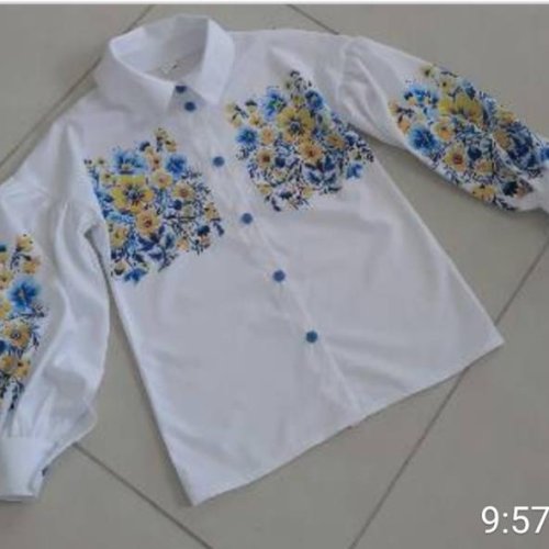 Вышиванка Diden (116-164) DD19 white (деми) Diden DD19 white