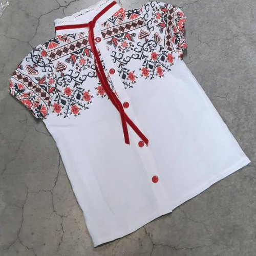 Вышиванка Diden (116-164) DD4 white (лето) Diden DD4 white