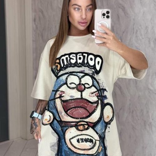 Футболка Lora (one size) LR44 l.beige (лето) Lora LR44 l.beige