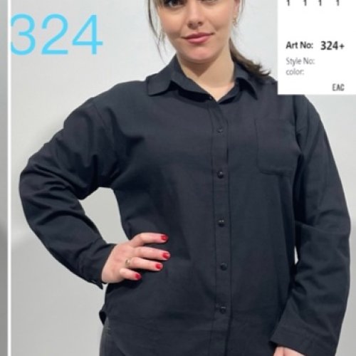 Рубашка Loyard (XL-4XL) 324 black (лето) Loyard 324 black