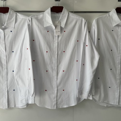 Рубашка Loyard (M-2XL) A215 white-red (деми) Loyard A215 white-red