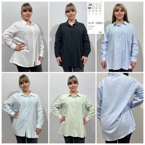 Рубашка Loyard (4XL-7XL) C8002 blue (лето) Loyard C8002 blue