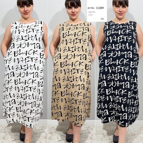 Платье Loyard (2XL-6XL) CL109 white (лето) Loyard CL109 white