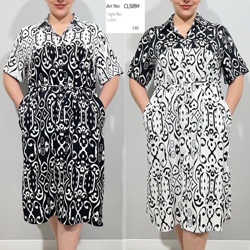 Платье Loyard (2XL-6XL) CL509 white (лето) Loyard CL509 white
