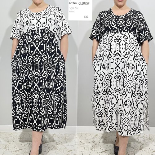 Платье Loyard (2XL-6XL) CL6075 white (лето) Loyard CL6075 white