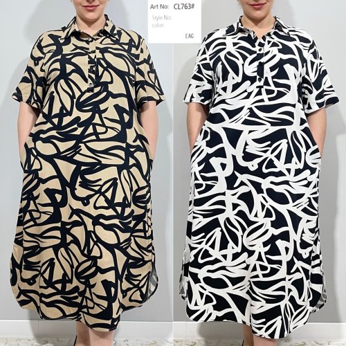 Платье Loyard (2XL-6XL) CL763 white (лето) Loyard CL763 white