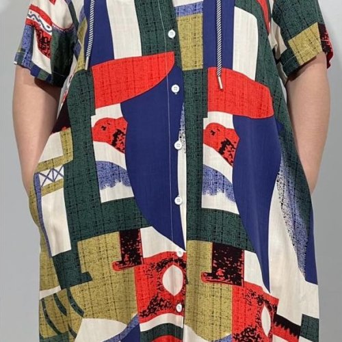 Платье Loyard (XL-5XL) CL8228 blue (лето) Loyard CL8228 blue