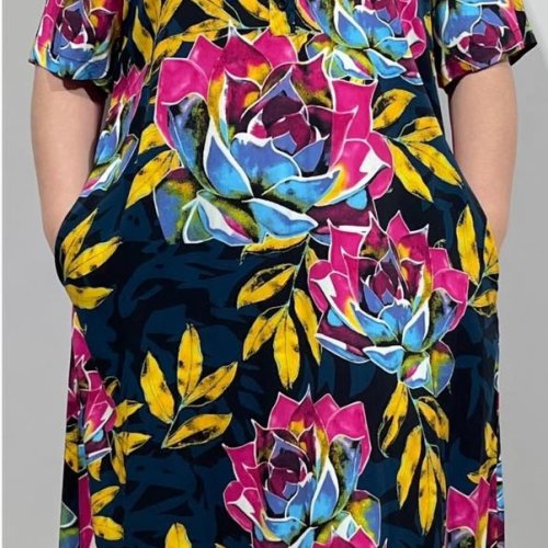 Платье Loyard (XL-5XL) CL827 blue (лето) Loyard CL827 blue