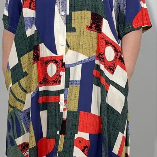 Платье Loyard (XL-5XL) CL8282 blue (лето) Loyard CL8282 blue