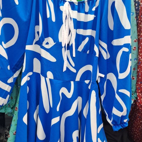 Платье Subdive (S-XL) 09788 blue (лето) Subdive 09788 blue