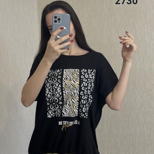 Футболка FSN (48-54) 2730 black (лето) FSN 2730 black