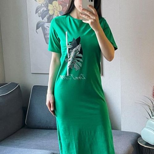 Платье FSN (44-48) 3061 green (лето) FSN 3061 green