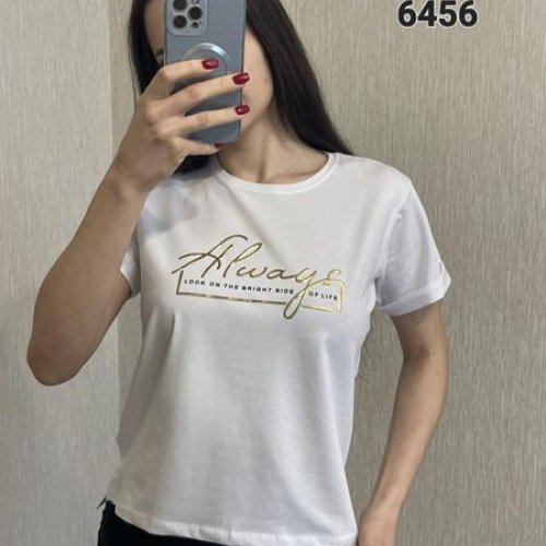 Футболка FSN (42-48) 6456 white (лето) FSN 6456 white