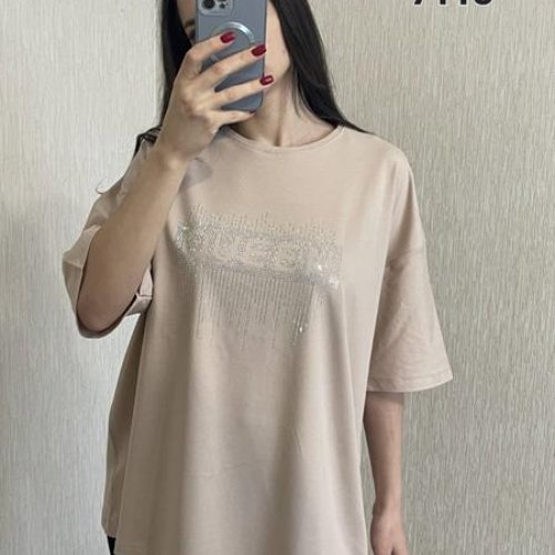 Футболка FSN (54-60) 7118 beige (лето) FSN 7118 beige