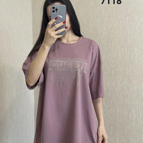 Футболка FSN (54-60) 7118 lilac (лето) FSN 7118 lilac