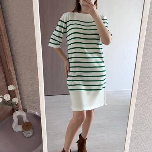 Платье FSN (44-48) 2058 white-green (лето) FSN 2058 white-green