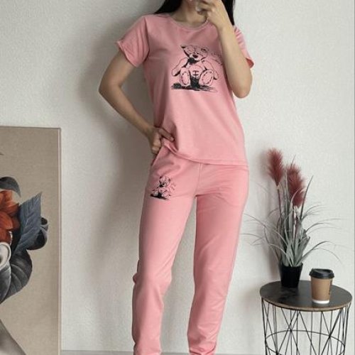 Костюм спорт FSN (42-48) 3026 pink (лето) FSN 3026 pink