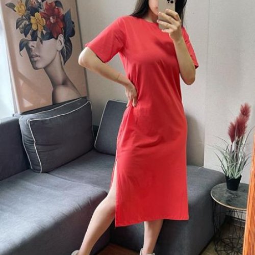 Платье FSN (44-48) 3055 red (лето) FSN 3055 red