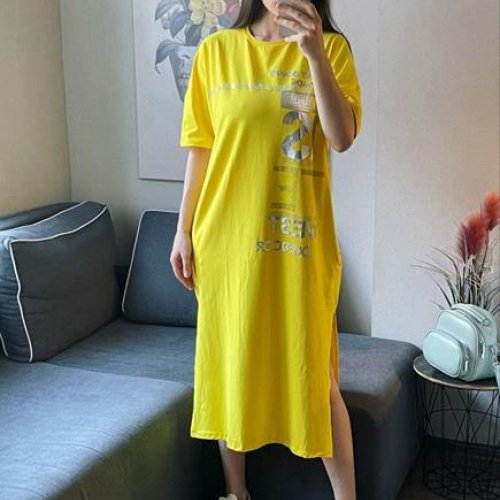 Платье FSN (50-54) 3062 yellow (лето) FSN 3062 yellow