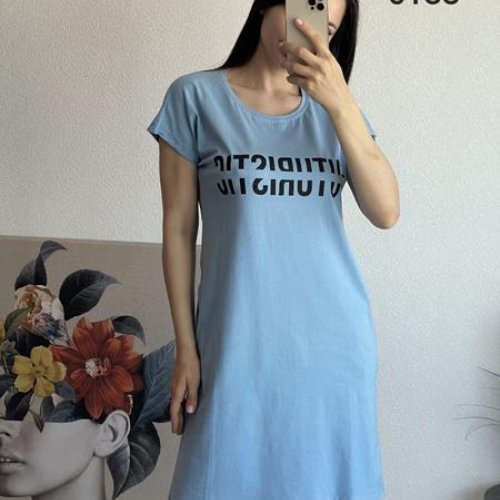 Платье FSN (42-48) 6188 l.blue (лето) FSN 6188 l.blue