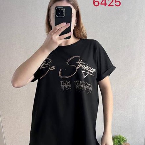 Футболка FSN (48-54) 6425 black (лето) FSN 6425 black