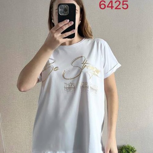 Футболка FSN (48-54) 6425 white (лето) FSN 6425 white