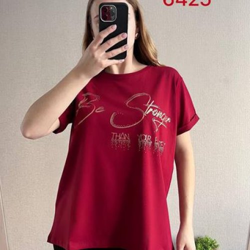 Футболка FSN (48-54) 6425 wine (лето) FSN 6425 wine