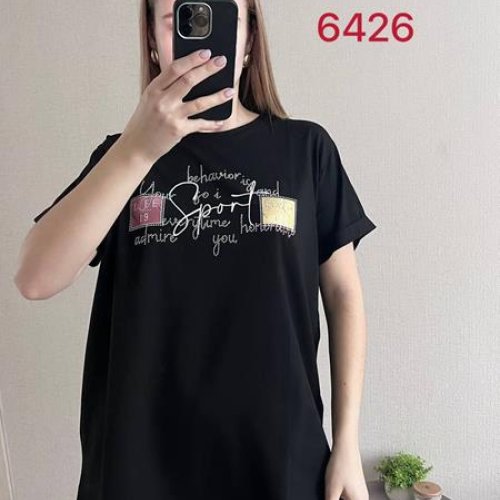 Футболка FSN (48-54) 6426 black (лето) FSN 6426 black