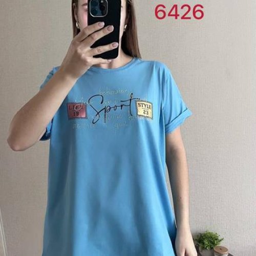 Футболка FSN (48-54) 6426 l.blue (лето) FSN 6426 l.blue