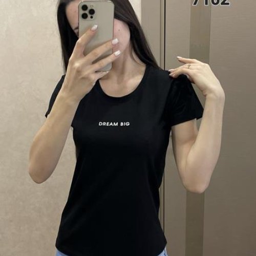 Футболка FSN (42-48) 7102 black (лето) FSN 7102 black