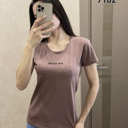 Футболка FSN (42-48) 7102 brown (лето) FSN 7102 brown