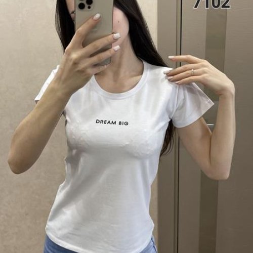 Футболка FSN (42-48) 7102 white (лето) FSN 7102 white