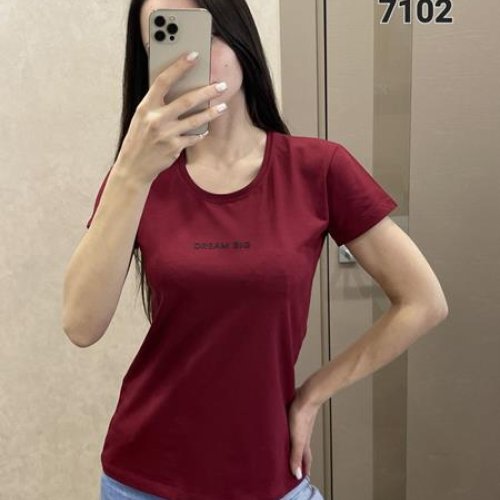 Футболка FSN (42-48) 7102 wine (лето) FSN 7102 wine