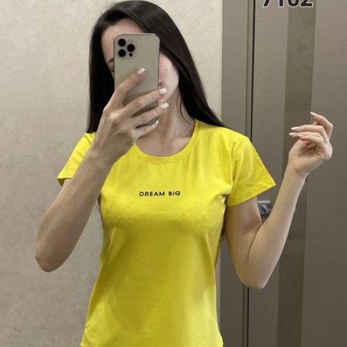 Футболка FSN (42-48) 7102 yellow (лето) FSN 7102 yellow