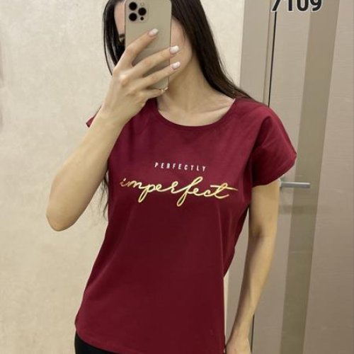 Футболка FSN (44-50) 7109 wine (лето) FSN 7109 wine
