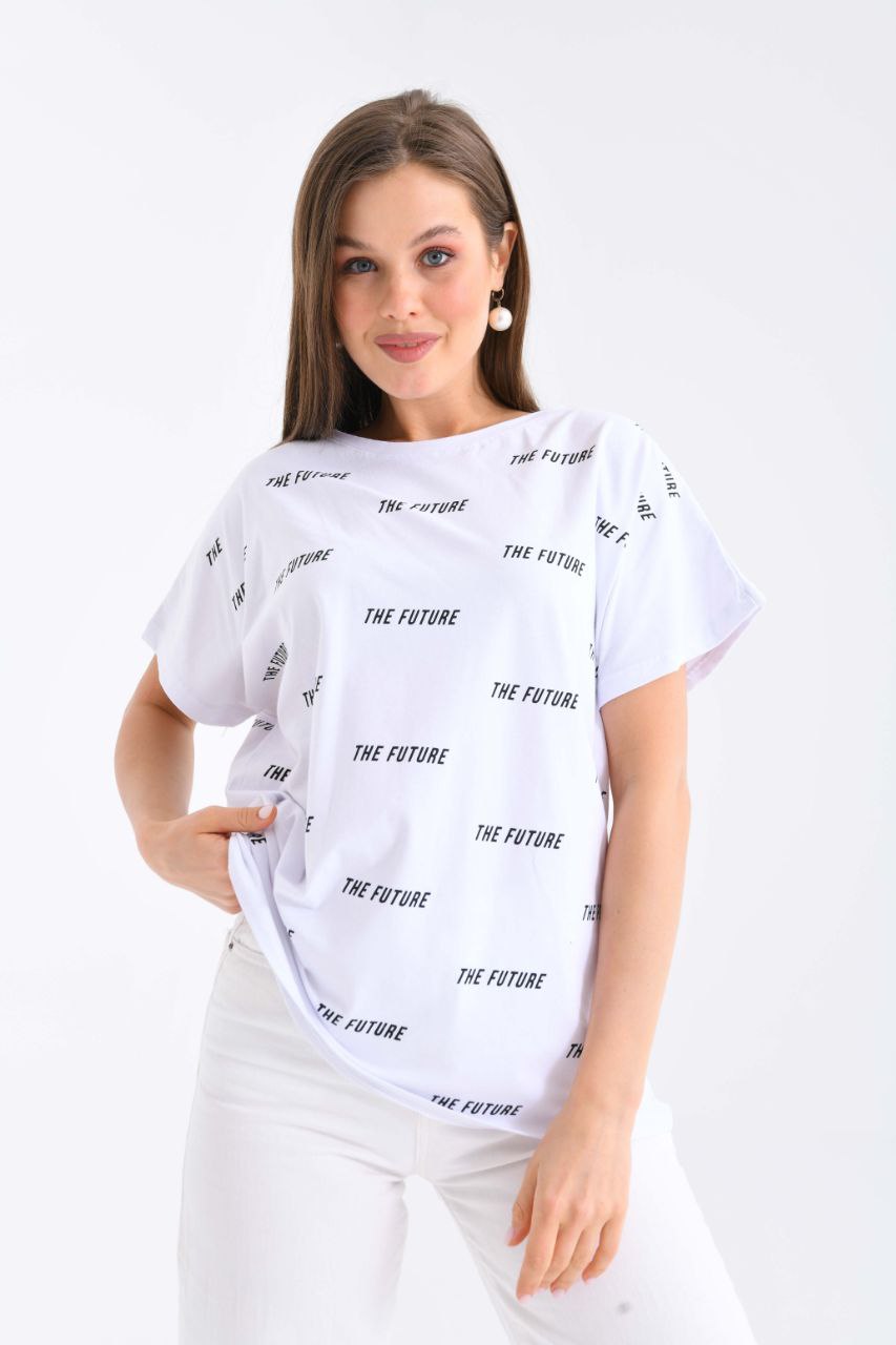 Футболка Shipi (2XL-3XL) 2484 white (лето)