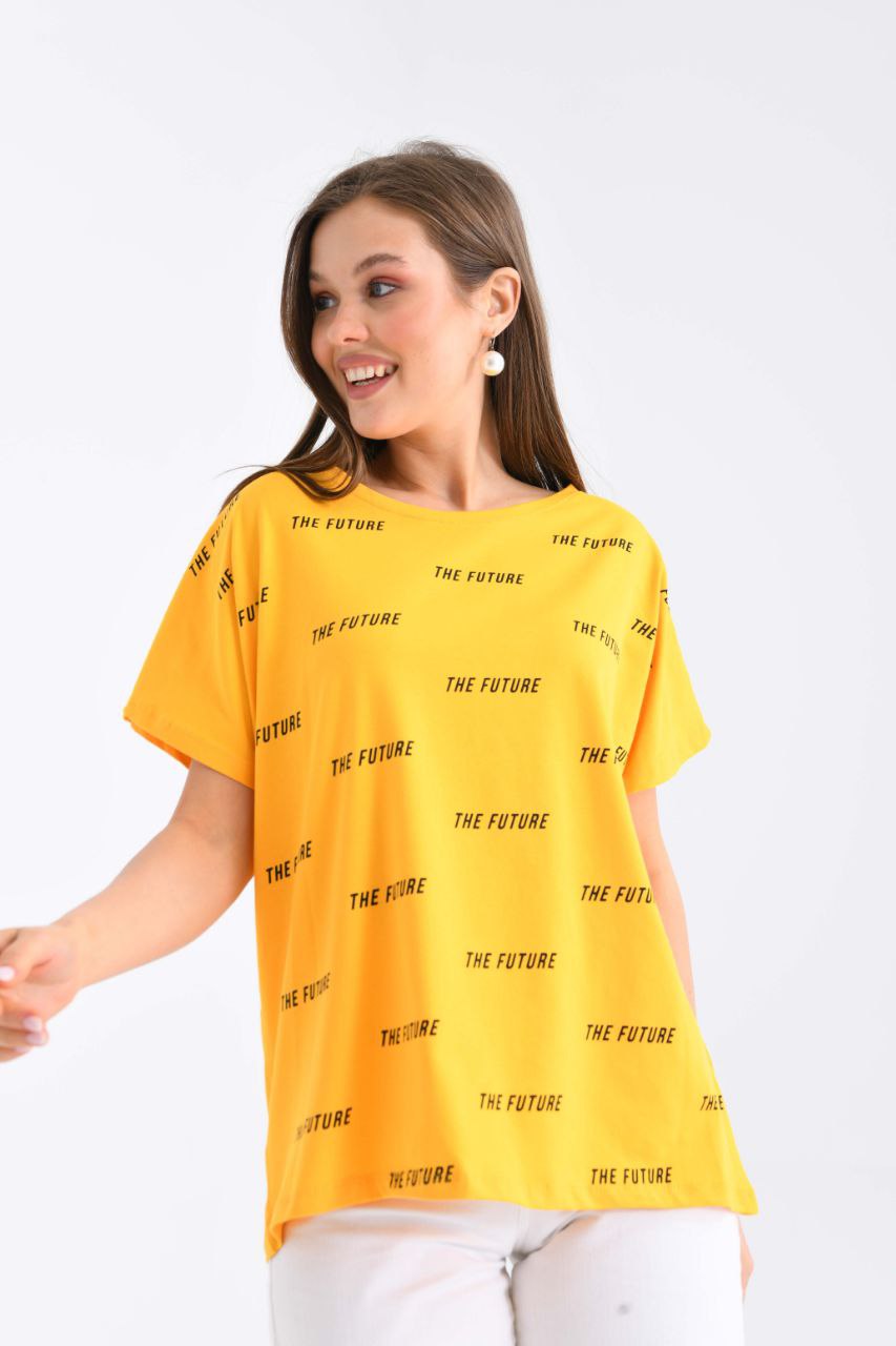 Футболка Shipi (2XL-3XL) 2484 yellow (лето)