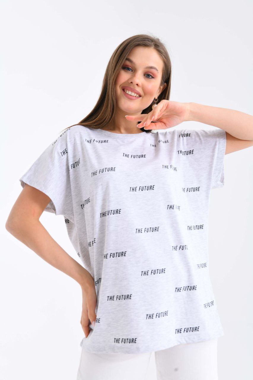 Футболка Shipi (2XL-3XL) 2484 grey (лето)