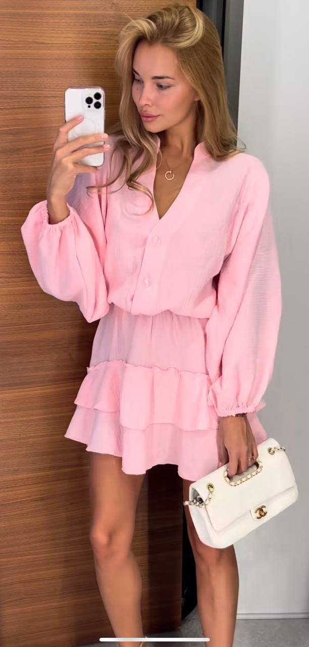 Платье EVA (42-46) 750 pink (деми)