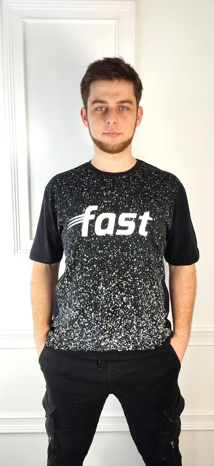 Футболка Global (2XL-5XL) 681 black (лето)