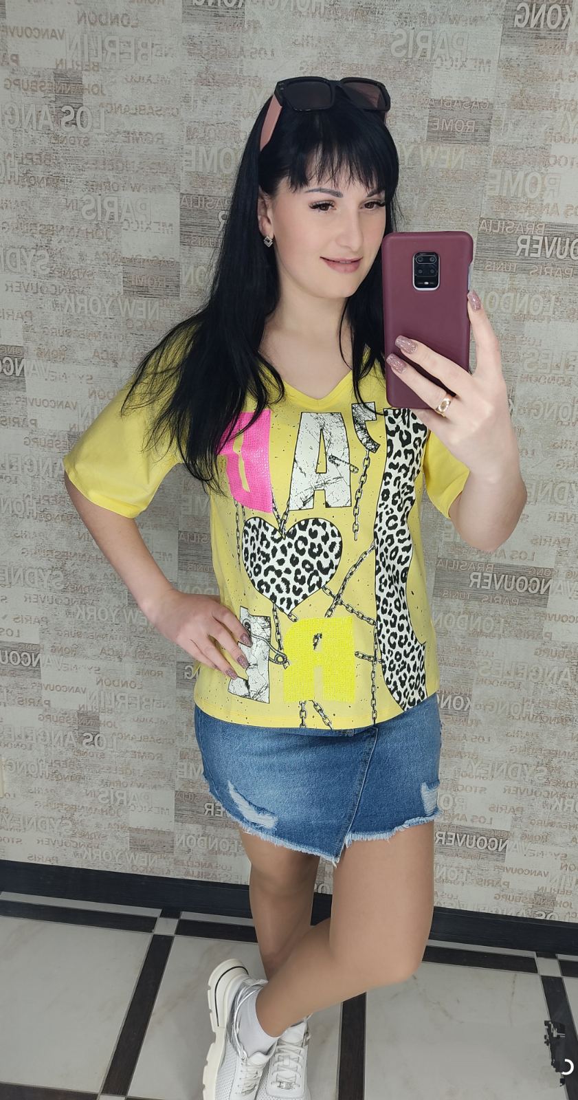 Футболка Shipi (S-L) 022 yellow (лето)