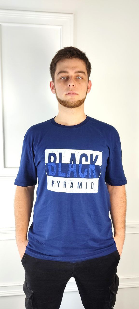 Футболка Global (2XL-5XL) 863 blue (лето)