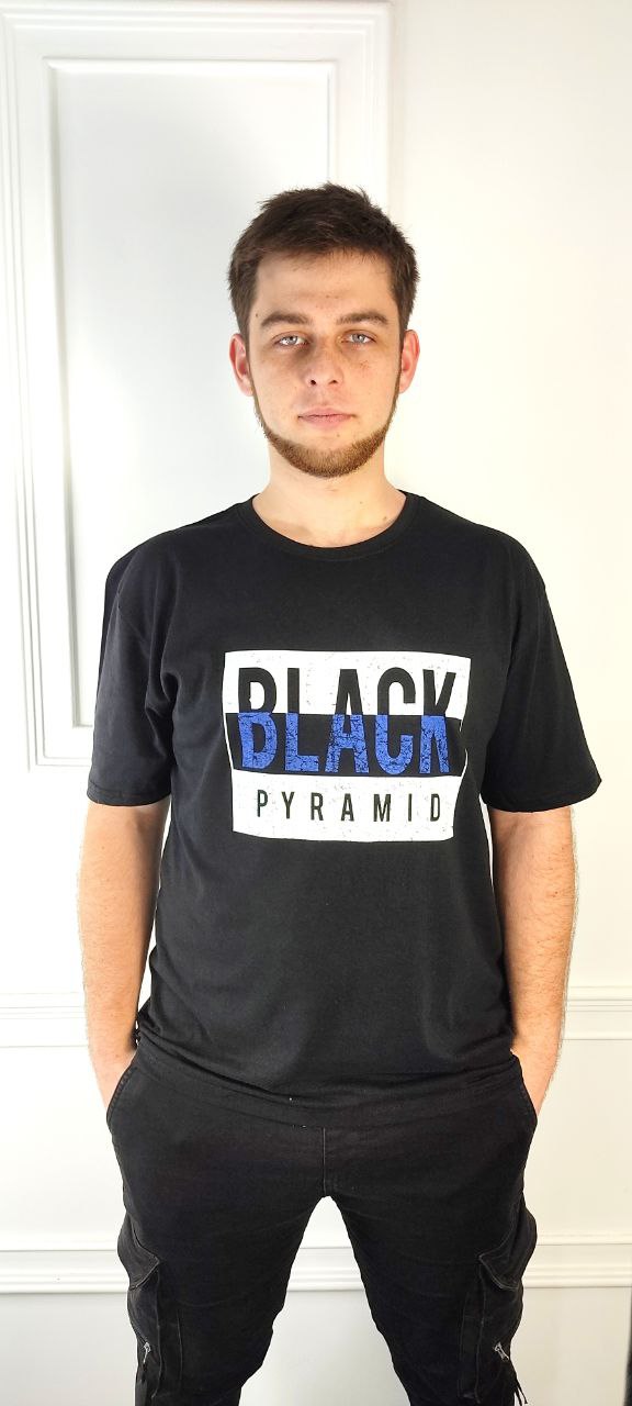 Футболка Global (2XL-5XL) 864 black (лето)