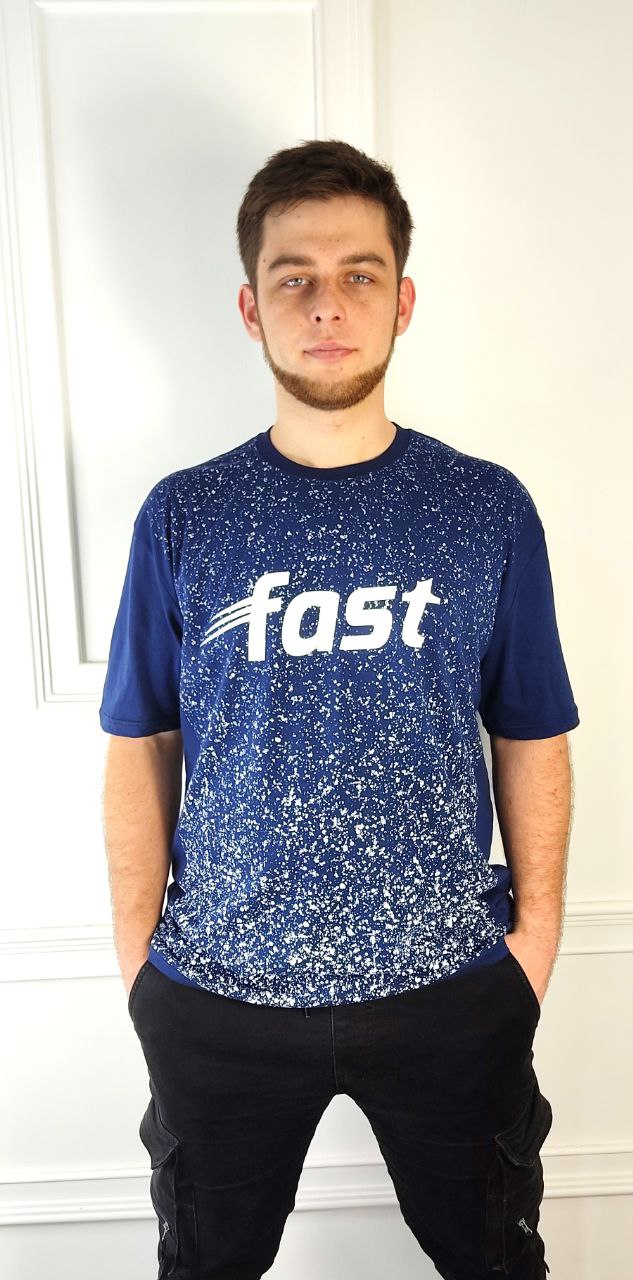 Футболка Global (2XL-5XL) 867 blue (лето)