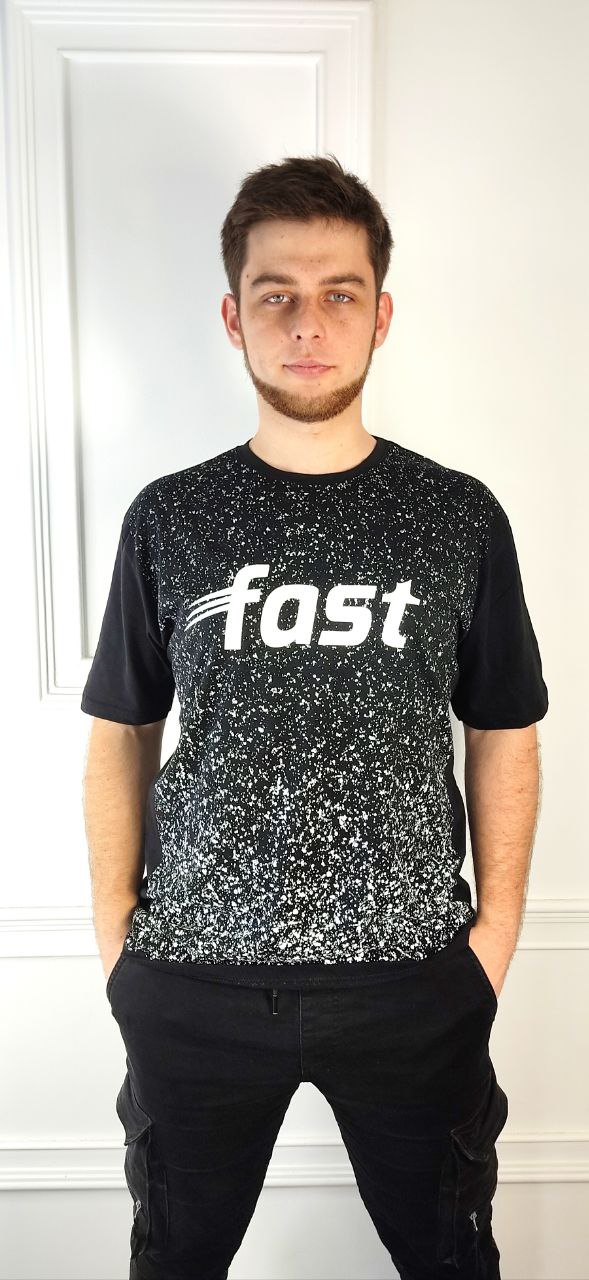 Футболка Global (2XL-5XL) 868 black (лето)