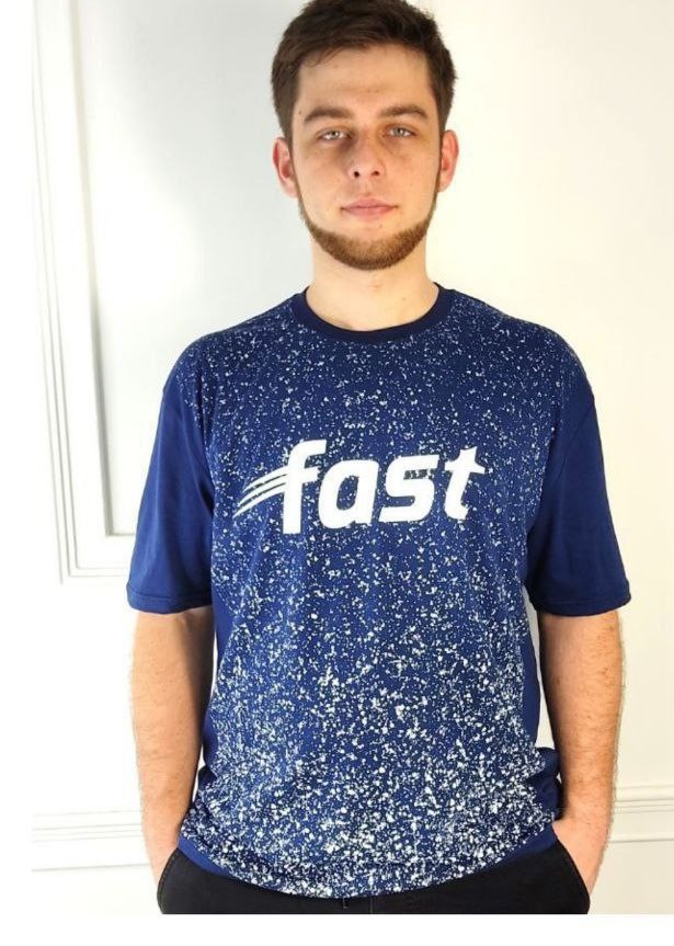 Футболка Global (2XL-5XL) 4300 blue (лето)